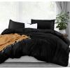imageUtopia Bedding Duvet Cover King Size  1 Duvet Cover with 2 Pillow Shams  3 Pieces Bedding Duvet Cover with Zipper Closure  Soft Brushed Microfiber 104 X 90 Inches King NavyBlack