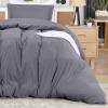 imageUtopia Bedding Duvet Cover King Size  1 Duvet Cover with 2 Pillow Shams  3 Pieces Bedding Duvet Cover with Zipper Closure  Soft Brushed Microfiber 104 X 90 Inches King NavyGrey