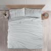 imageUtopia Bedding Queen Sheet Set  Brushed Microfiber  Soft Bed Sheets for Queen Size Bed Set  Includes 1 Fitted 1 Flat ampamp 2 Pillow Cases  Deep Pocket Grey14  Light Grey