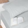 imageUtopia Bedding Queen Sheet Set  Brushed Microfiber  Soft Bed Sheets for Queen Size Bed Set  Includes 1 Fitted 1 Flat ampamp 2 Pillow Cases  Deep Pocket Grey14  Light Grey