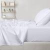 imageUtopia Bedding Queen Sheet Set  Brushed Microfiber  Soft Bed Sheets for Queen Size Bed Set  Includes 1 Fitted 1 Flat ampamp 2 Pillow Cases  Deep Pocket Grey01  White