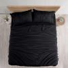 imageUtopia Bedding Queen Sheet Set  Brushed Microfiber  Soft Bed Sheets for Queen Size Bed Set  Includes 1 Fitted 1 Flat ampamp 2 Pillow Cases  Deep Pocket Grey03  Black