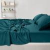imageUtopia Bedding Queen Sheet Set  Brushed Microfiber  Soft Bed Sheets for Queen Size Bed Set  Includes 1 Fitted 1 Flat ampamp 2 Pillow Cases  Deep Pocket Grey09  Teal