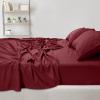 imageUtopia Bedding Queen Sheet Set  Brushed Microfiber  Soft Bed Sheets for Queen Size Bed Set  Includes 1 Fitted 1 Flat ampamp 2 Pillow Cases  Deep Pocket Grey07  Burgundy