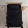 imageUtopia Bedding Queen Sheet Set  Brushed Microfiber  Soft Bed Sheets for Queen Size Bed Set  Includes 1 Fitted 1 Flat ampamp 2 Pillow Cases  Deep Pocket Grey03  Black