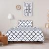 imageUtopia Bedding Queen Sheet Set  Brushed Microfiber  Soft Bed Sheets for Queen Size Bed Set  Includes 1 Fitted 1 Flat ampamp 2 Pillow Cases  Deep Pocket GreyPrint  Quatrefoil White