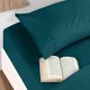 imageUtopia Bedding Queen Sheet Set  Brushed Microfiber  Soft Bed Sheets for Queen Size Bed Set  Includes 1 Fitted 1 Flat ampamp 2 Pillow Cases  Deep Pocket Grey09  Teal