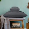 imageUtopia Bedding Queen Sheet Set  Jersey Knit Sheets 4 Piece  Cotton  Soft TShirt Stretchy Sheets  Heather Light GreyDark Grey