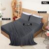 imageUtopia Bedding Queen Sheet Set  Jersey Knit Sheets 4 Piece  Cotton  Soft TShirt Stretchy Sheets  Heather Light GreyDark Grey