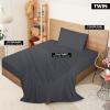 imageUtopia Bedding Queen Sheet Set  Jersey Knit Sheets 4 Piece  Cotton  Soft TShirt Stretchy Sheets  Heather Light GreyDark Grey