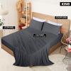 imageUtopia Bedding Queen Sheet Set  Jersey Knit Sheets 4 Piece  Cotton  Soft TShirt Stretchy Sheets  Heather Light GreyDark Grey