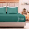 imageUtopia Bedding Queen Sheet Set  Jersey Knit Sheets 4 Piece  Cotton  Soft TShirt Stretchy Sheets  Heather Light GreyGreen