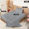 imageUtopia Bedding Queen Sheet Set  Jersey Knit Sheets 4 Piece  Cotton  Soft TShirt Stretchy Sheets  Heather Light GreyLight Grey