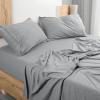 imageUtopia Bedding Queen Sheet Set  Jersey Knit Sheets 4 Piece  Cotton  Soft TShirt Stretchy Sheets  Heather Light GreyLight Grey