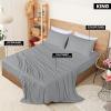 imageUtopia Bedding Queen Sheet Set  Jersey Knit Sheets 4 Piece  Cotton  Soft TShirt Stretchy Sheets  Heather Light GreyLight Grey