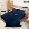 imageUtopia Bedding Queen Sheet Set  Jersey Knit Sheets 4 Piece  Cotton  Soft TShirt Stretchy Sheets  Heather Light GreyNavy