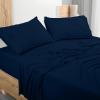 imageUtopia Bedding Queen Sheet Set  Jersey Knit Sheets 4 Piece  Cotton  Soft TShirt Stretchy Sheets  Heather Light GreyNavy