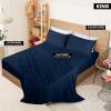 imageUtopia Bedding Queen Sheet Set  Jersey Knit Sheets 4 Piece  Cotton  Soft TShirt Stretchy Sheets  Heather Light GreyNavy