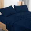 imageUtopia Bedding Queen Sheet Set  Jersey Knit Sheets 4 Piece  Cotton  Soft TShirt Stretchy Sheets  Heather Light GreyNavy