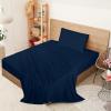 imageUtopia Bedding Queen Sheet Set  Jersey Knit Sheets 4 Piece  Cotton  Soft TShirt Stretchy Sheets  Heather Light GreyNavy