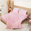imageUtopia Bedding Queen Sheet Set  Jersey Knit Sheets 4 Piece  Cotton  Soft TShirt Stretchy Sheets  Heather Light GreyPink