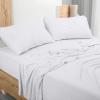 imageUtopia Bedding Queen Sheet Set  Jersey Knit Sheets 4 Piece  Cotton  Soft TShirt Stretchy Sheets  Heather Light GreyWhite
