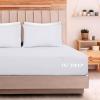 imageUtopia Bedding Queen Sheet Set  Jersey Knit Sheets 4 Piece  Cotton  Soft TShirt Stretchy Sheets  Heather Light GreyWhite