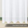 imageUtopia Bedding Sheer Curtains Grommet Top Voile Window Treatment 2 Panel Set  Luxurious Semi Transparent Drapes for Living Room and Bedroom White 52 x 96 inches