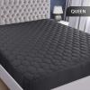 imageUtopia Bedding Waterproof Mattress Protector Queen Mattress Pad Quilted Fitted Cover Stretches up to 16 Inches Deep WhiteGrey