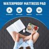 imageUtopia Bedding Waterproof Mattress Protector Queen Mattress Pad Quilted Fitted Cover Stretches up to 16 Inches Deep WhiteGrey
