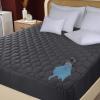 imageUtopia Bedding Waterproof Mattress Protector Queen Mattress Pad Quilted Fitted Cover Stretches up to 16 Inches Deep WhiteGrey