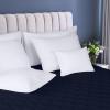imageUtopia Bedding Waterproof Mattress Protector Queen Mattress Pad Quilted Fitted Cover Stretches up to 16 Inches Deep WhiteNavy