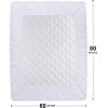 imageUtopia Bedding Waterproof Mattress Protector Queen Mattress Pad Quilted Fitted Cover Stretches up to 16 Inches Deep WhiteWhite