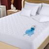 imageUtopia Bedding Waterproof Mattress Protector Queen Mattress Pad Quilted Fitted Cover Stretches up to 16 Inches Deep WhiteWhite