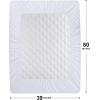 imageUtopia Bedding Waterproof Mattress Protector Queen Mattress Pad Quilted Fitted Cover Stretches up to 16 Inches Deep WhiteWhite