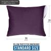 imageUtopia Bedding Waterproof Queen Size Pillow Protectors Zippered 4 Pack White Dust Mite and Bed Bug Proof Pillow case Protectors Moisture Wicking Pillow Encasement Covers 20 x 28 InchesPurple