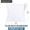 imageUtopia Bedding Waterproof Queen Size Pillow Protectors Zippered 4 Pack White Dust Mite and Bed Bug Proof Pillow case Protectors Moisture Wicking Pillow Encasement Covers 20 x 28 InchesWhite