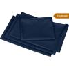 imageUtopia Bedding Waterproof Queen Size Pillow Protectors Zippered 4 Pack White Dust Mite and Bed Bug Proof Pillow case Protectors Moisture Wicking Pillow Encasement Covers 20 x 28 InchesNavy Blue
