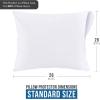 imageUtopia Bedding Waterproof Queen Size Pillow Protectors Zippered 4 Pack White Dust Mite and Bed Bug Proof Pillow case Protectors Moisture Wicking Pillow Encasement Covers 20 x 28 InchesWhite