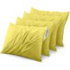 imageUtopia Bedding Waterproof Queen Size Pillow Protectors Zippered 4 Pack White Dust Mite and Bed Bug Proof Pillow case Protectors Moisture Wicking Pillow Encasement Covers 20 x 28 InchesYellow