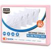 imageUtopia Bedding Waterproof Queen Size Pillow Protectors Zippered 4 Pack White Dust Mite and Bed Bug Proof Pillow case Protectors Moisture Wicking Pillow Encasement Covers 20 x 28 InchesPink