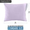 imageUtopia Bedding Waterproof Queen Size Pillow Protectors Zippered 4 Pack White Dust Mite and Bed Bug Proof Pillow case Protectors Moisture Wicking Pillow Encasement Covers 20 x 28 InchesLavender