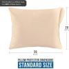 imageUtopia Bedding Waterproof Queen Size Pillow Protectors Zippered 4 Pack White Dust Mite and Bed Bug Proof Pillow case Protectors Moisture Wicking Pillow Encasement Covers 20 x 28 InchesBeige