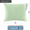 imageUtopia Bedding Waterproof Queen Size Pillow Protectors Zippered 4 Pack White Dust Mite and Bed Bug Proof Pillow case Protectors Moisture Wicking Pillow Encasement Covers 20 x 28 InchesSage