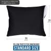 imageUtopia Bedding Waterproof Queen Size Pillow Protectors Zippered 4 Pack White Dust Mite and Bed Bug Proof Pillow case Protectors Moisture Wicking Pillow Encasement Covers 20 x 28 InchesBlack