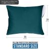 imageUtopia Bedding Waterproof Queen Size Pillow Protectors Zippered 4 Pack White Dust Mite and Bed Bug Proof Pillow case Protectors Moisture Wicking Pillow Encasement Covers 20 x 28 InchesTeal