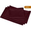 imageUtopia Bedding Waterproof Queen Size Pillow Protectors Zippered 4 Pack White Dust Mite and Bed Bug Proof Pillow case Protectors Moisture Wicking Pillow Encasement Covers 20 x 28 InchesBurgundy