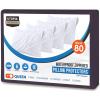 imageUtopia Bedding Waterproof Queen Size Pillow Protectors Zippered 4 Pack White Dust Mite and Bed Bug Proof Pillow case Protectors Moisture Wicking Pillow Encasement Covers 20 x 28 InchesPurple