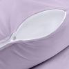 imageUtopia Bedding Waterproof Queen Size Pillow Protectors Zippered 4 Pack White Dust Mite and Bed Bug Proof Pillow case Protectors Moisture Wicking Pillow Encasement Covers 20 x 28 InchesLavender