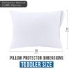 imageUtopia Bedding Waterproof Queen Size Pillow Protectors Zippered 4 Pack White Dust Mite and Bed Bug Proof Pillow case Protectors Moisture Wicking Pillow Encasement Covers 20 x 28 InchesWhite